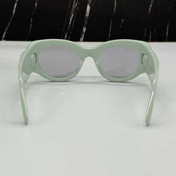 NEW GG1544S 003 GUCCI GREEN GREY WOMEN GUCCI SUNGLASSES - Picture 8 of 13